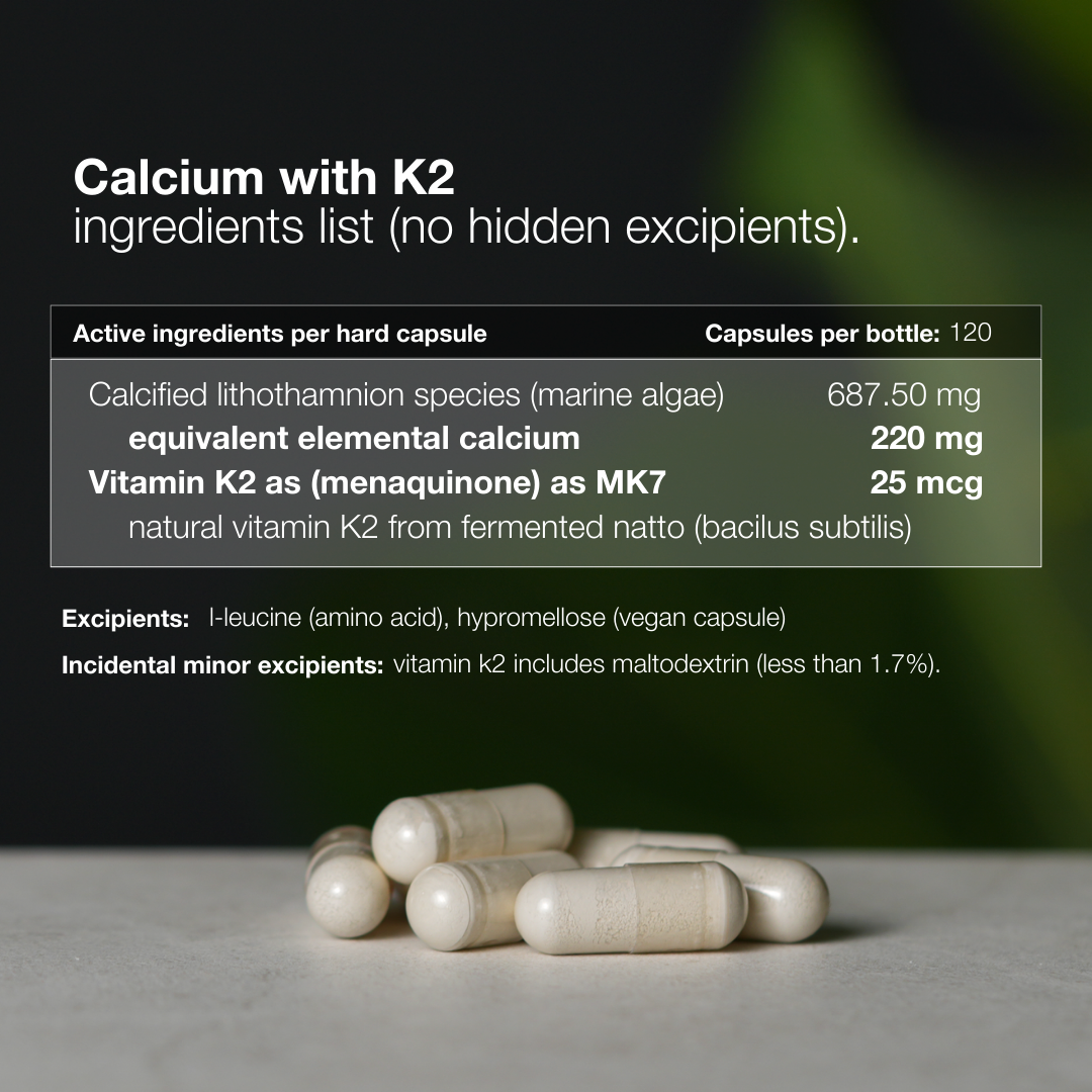 Calcium with K2 - 120 Capsules