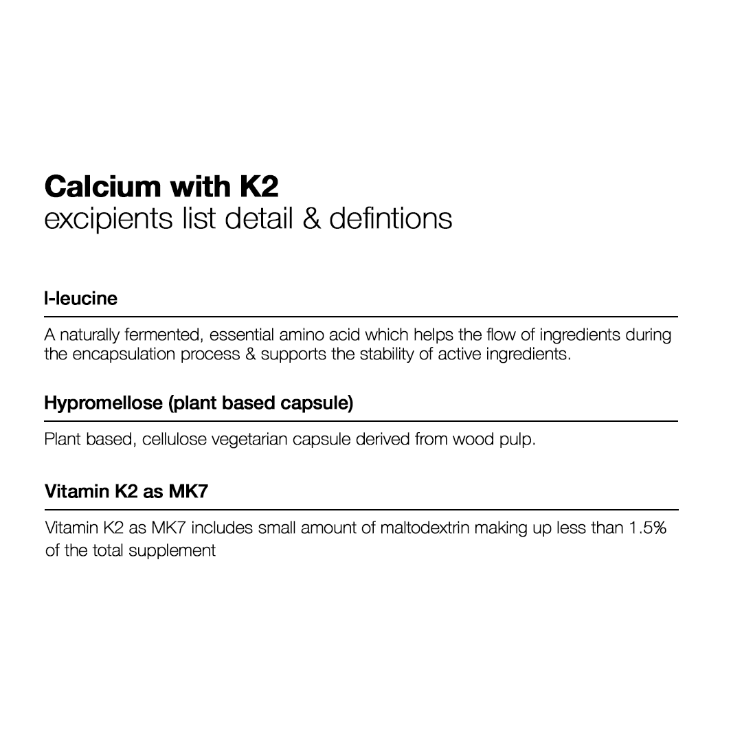 Calcium with K2 - 120 Capsules