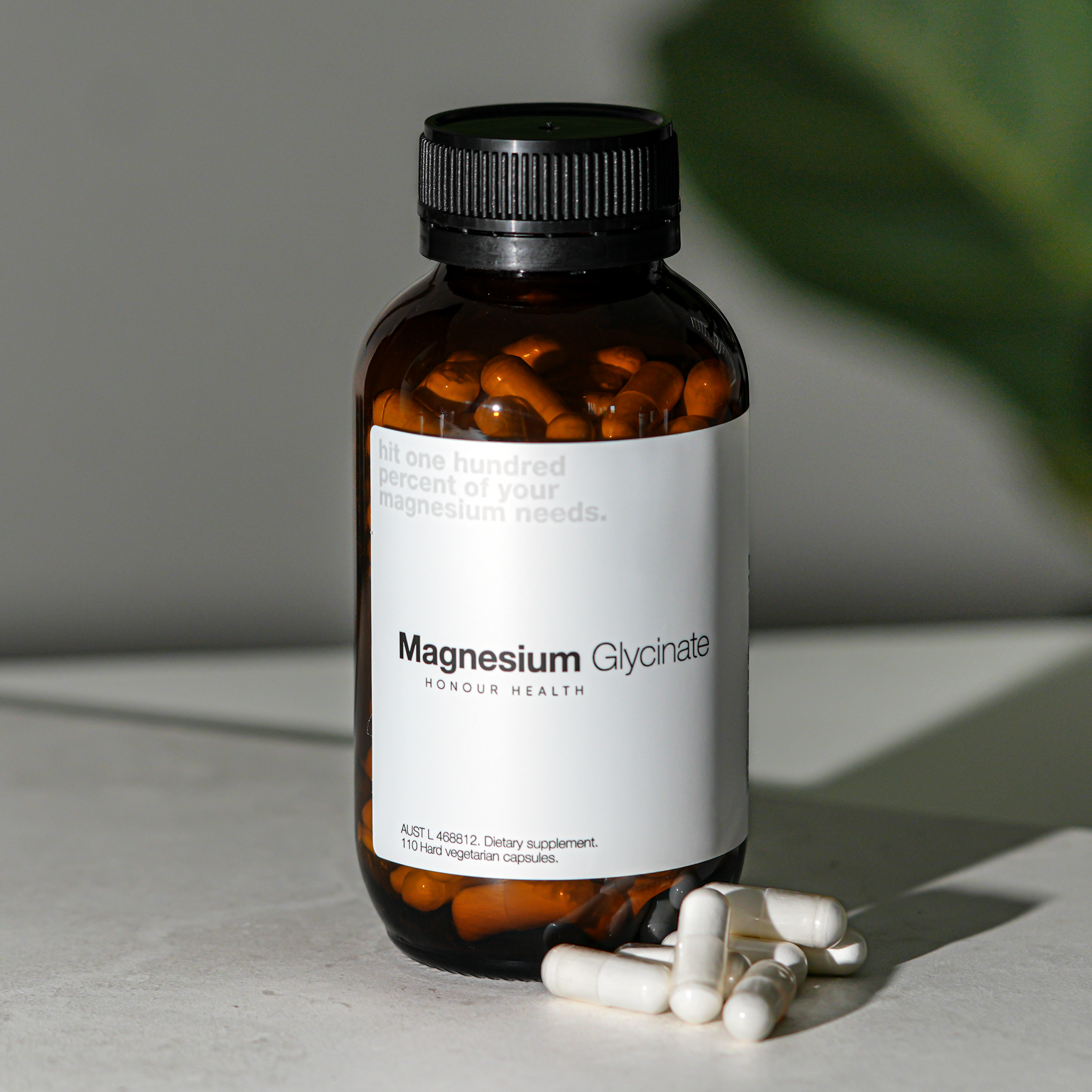 Magnesium Glycinate (Pure & Unbuffered) - 110 Capsules