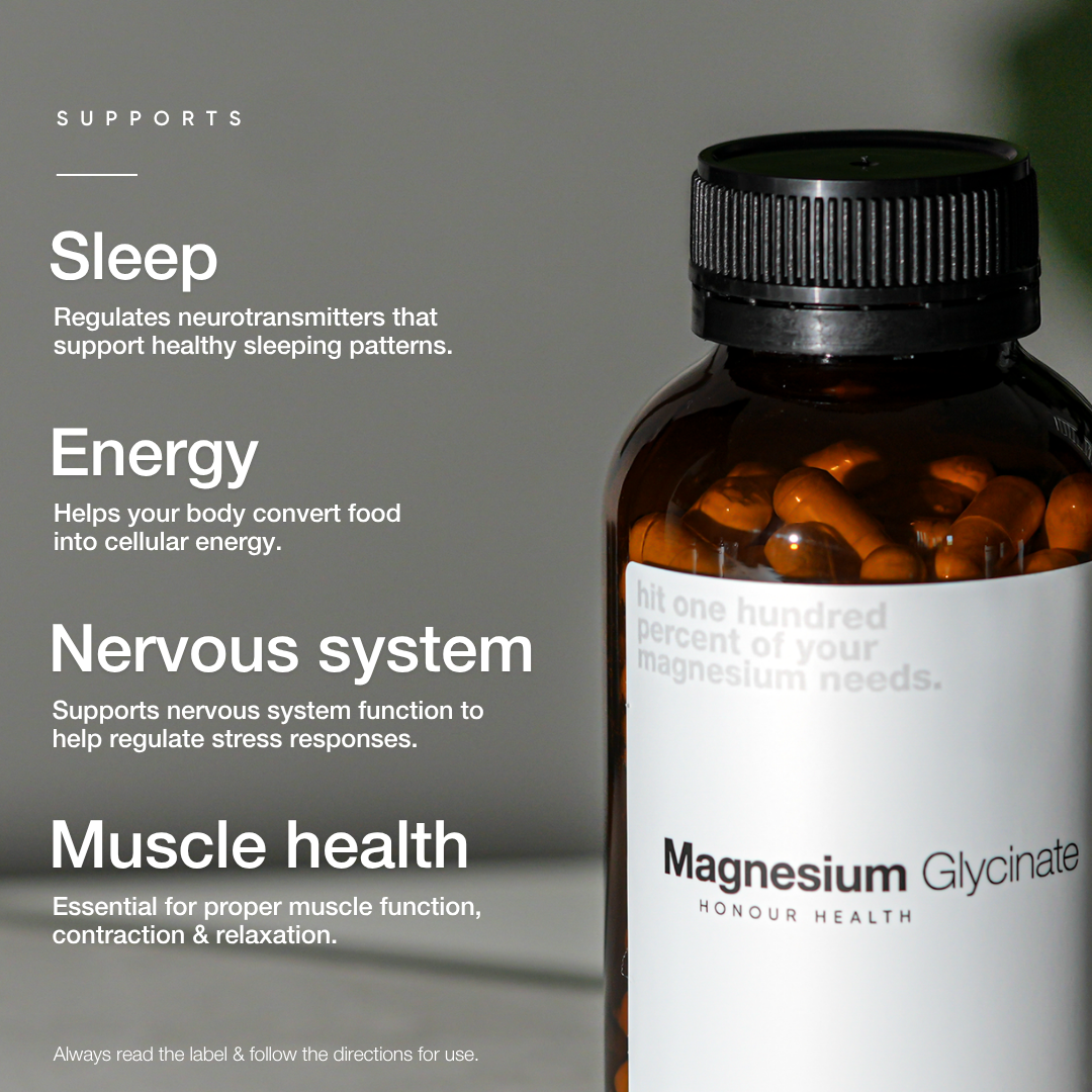 Magnesium Glycinate (Pure & Unbuffered) - 110 Capsules