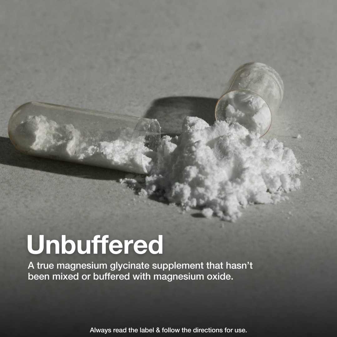 Magnesium Glycinate (Pure & Unbuffered) - 110 Capsules