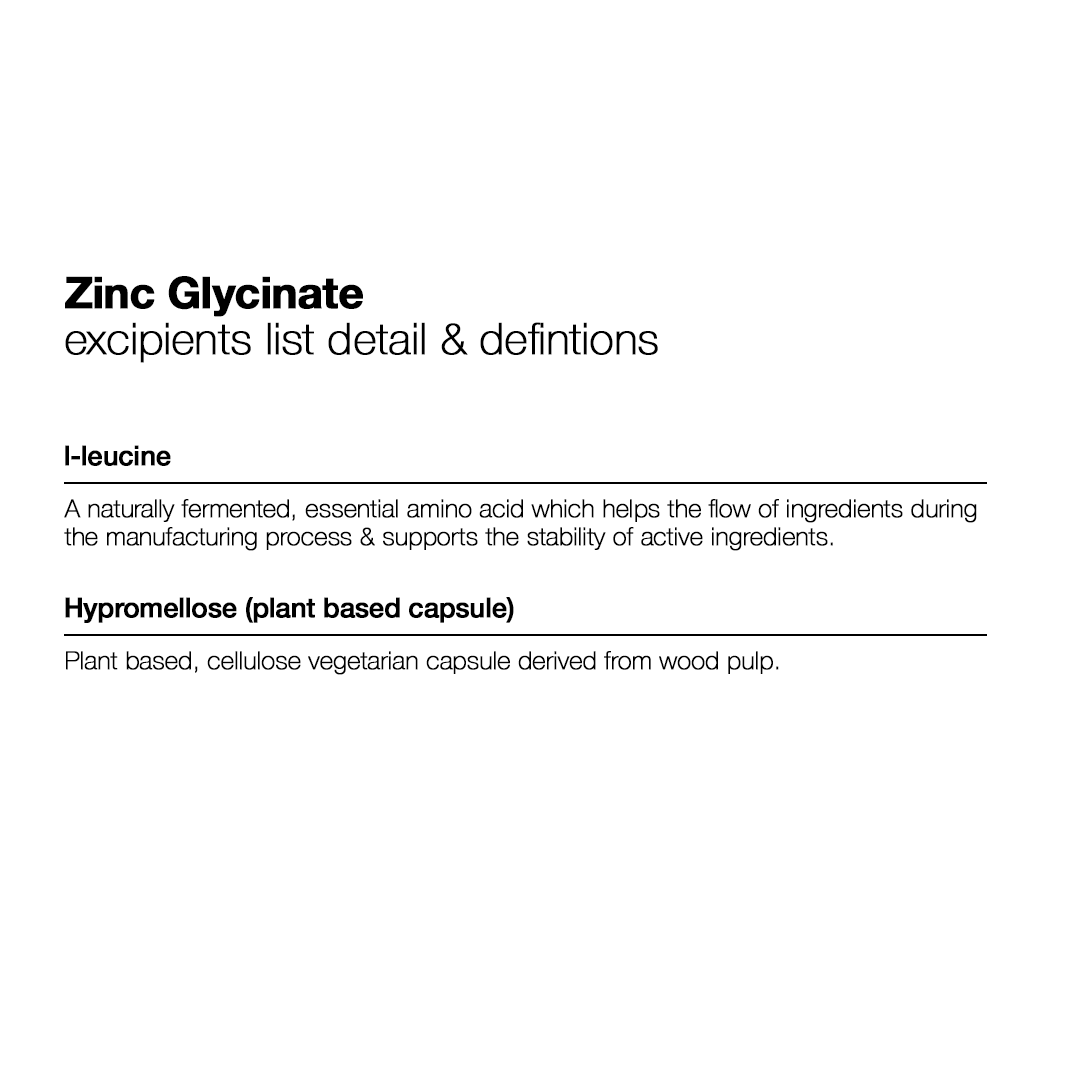 Zinc Glycinate - 60 Capsules