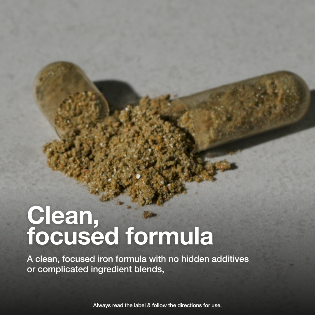 Iron &amp; Natural Vitamin C - 30 Capsules