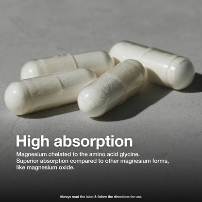 Magnesium Glycinate (Pure &amp; Unbuffered) - 110 Capsules