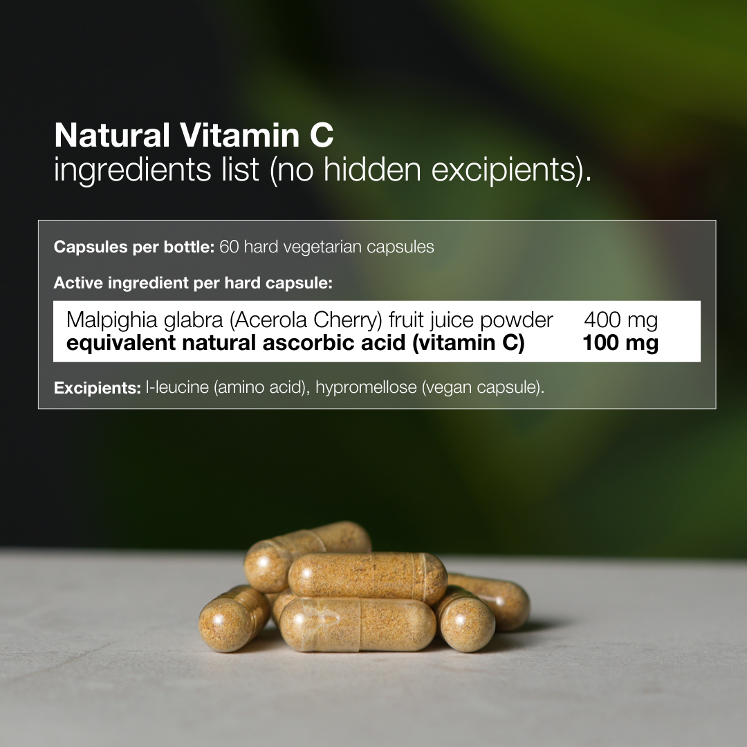 Natural Vitamin C - 60 Capsules
