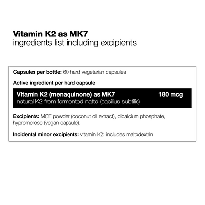 Vitamin K2 as MK7 - 60 Capsules