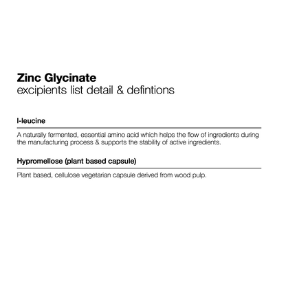Zinc Glycinate - 60 Capsules